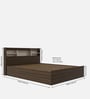 Zencozy Queen Sized Bed In Wenge and Beige Teak Finish