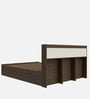 Zencozy Queen Sized Bed In Wenge and Beige Teak Finish