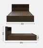 Zencozy Queen Sized Bed In Wenge Finish