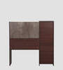 Zendon Hutch Desk In Walnut & Marble Finish