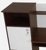 Zendon Hutch Desk In Walnut & White Finish
