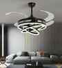 Zeni Smart Fan Black Metal , Google & Alexa Remote & App Control