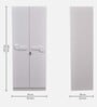 Zenith 2 Door Wardrobe in White Colour