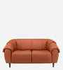 Zenith Leather 2 Seater Sofa In Brown Color