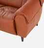 Zenith Leather 2 Seater Sofa In Brown Color