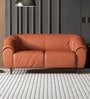 Zenith Leather 2 Seater Sofa In Brown Color