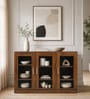Zenith 3 door Flat Display Unit in Columbian Walnut Finish