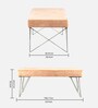 Zenith Bench In Peach Colour