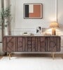 Zenith Frame Tv Unit In Walnut Finish