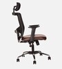 Zenith Breathable Mesh Office Chairs in Black & Brown Colour