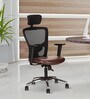 Zenith Breathable Mesh Office Chairs in Black & Brown Colour