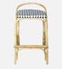 Zenith Rattan Bar Stool in Natural Finish