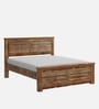 Zenith Queen Size Bed In Brown Finish