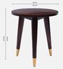 Zenith Teak Wood End Table In Brown Colour
