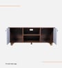 Zenith TV Console In Columbian Walnut And Frosty White Finish for Tv's upto 55 inches.