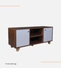 Zenith TV Console In Columbian Walnut And Frosty White Finish for Tv's upto 55 inches.