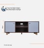 Zenith TV Console In Columbian Walnut And Frosty White Finish for Tv's upto 55 inches.