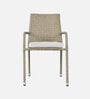 Zenith Wicker Patio Chair in Ash Colour