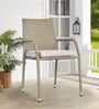Zenith Wicker Patio Chair in Ash Colour