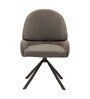 Zeno Revolving Dining Chair In Grey Colour