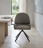 Zeno Revolving Dining Chair In Grey Colour