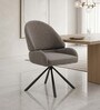 Zeno Revolving Dining Chair In Grey Colour
