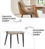 Zeno Revolving Dining Chair In Grey Colour
