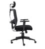 Icon High Back Ergonomic Chair with Headrest in Black Colour