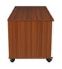 Zentra Dual Tone Center Table With MultiShelve In Walnut Finish Zentra Dual Tone Center Table With MultiShelve In Walnut Finish