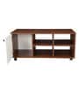 Zentra Dual Tone Center Table With MultiShelve In Walnut Finish Zentra Dual Tone Center Table With MultiShelve In Walnut Finish
