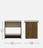 Zenvora Bed Side Table In Melamine Finish