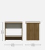 Zenvora Bed Side Table In Melamine Finish