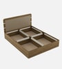 Zenvora King Size Bed With Box Storage In Melamine Finish