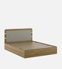 Zenvora King Size Bed With Box Storage In Melamine Finish