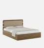Zenvora King Size Bed With Box Storage In Melamine Finish
