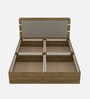 Zenvora King Size Bed With Box Storage In Melamine Finish