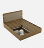 Zenvora King Size Bed With Box Storage In Melamine Finish