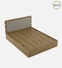 Zenvora Queen Size Bed With Box Storage In Melamine Finish