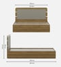 Zenvora Queen Size Bed With Box Storage In Melamine Finish