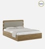 Zenvora Queen Size Bed With Box Storage In Melamine Finish