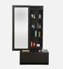 Zenyatta Dresser in Wenge Finish With Hidden Mirror Storage