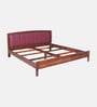 Zephyr  Sheesham Wood King Size Bed In Honey Oak Finish