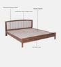 Zephyr  Sheesham Wood King Size Bed In Provincial Teak Finish