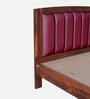 Zephyr  Sheesham Wood Queen Size Bed In Honey Oak Finish