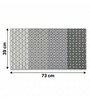 Zephyr Grey Anti-Slip Shower Mat 39 X 73 cm
