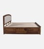 Zephyr Sheesham Wood King Size Bed In Provincial Teak Finish With Hydraulic Storage
