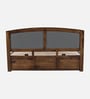 Zephyr Sheesham Wood King Size Bed In Provincial Teak Finish With Hydraulic Storage