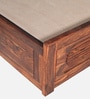 Zephyr Sheesham Wood Queen Size Bed In Honey Oak Finish With Hydraulic Storage Zephyr Sheesham Wood Queen Size Bed In Honey Oak Finish With Hydraulic Storage