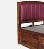 Zephyr Sheesham Wood Queen Size Bed In Honey Oak Finish With Hydraulic Storage Zephyr Sheesham Wood Queen Size Bed In Honey Oak Finish With Hydraulic Storage