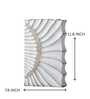 Zephyra Resin Vase Contemporary Decorative Accent (White)